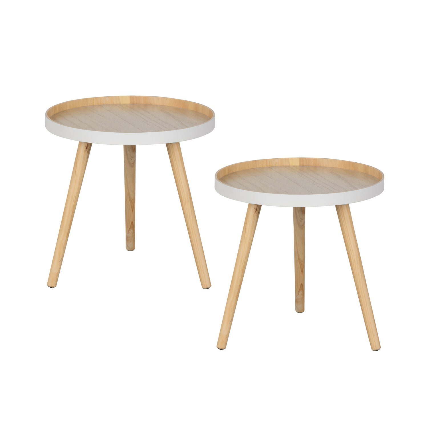 SASHA SIDE TABLE O41 CM WOOD NATURAL