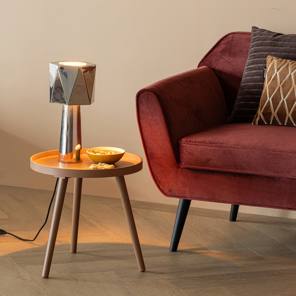 SASHA SIDE TABLE O41 CM WOOD OLD PINK [fsc]