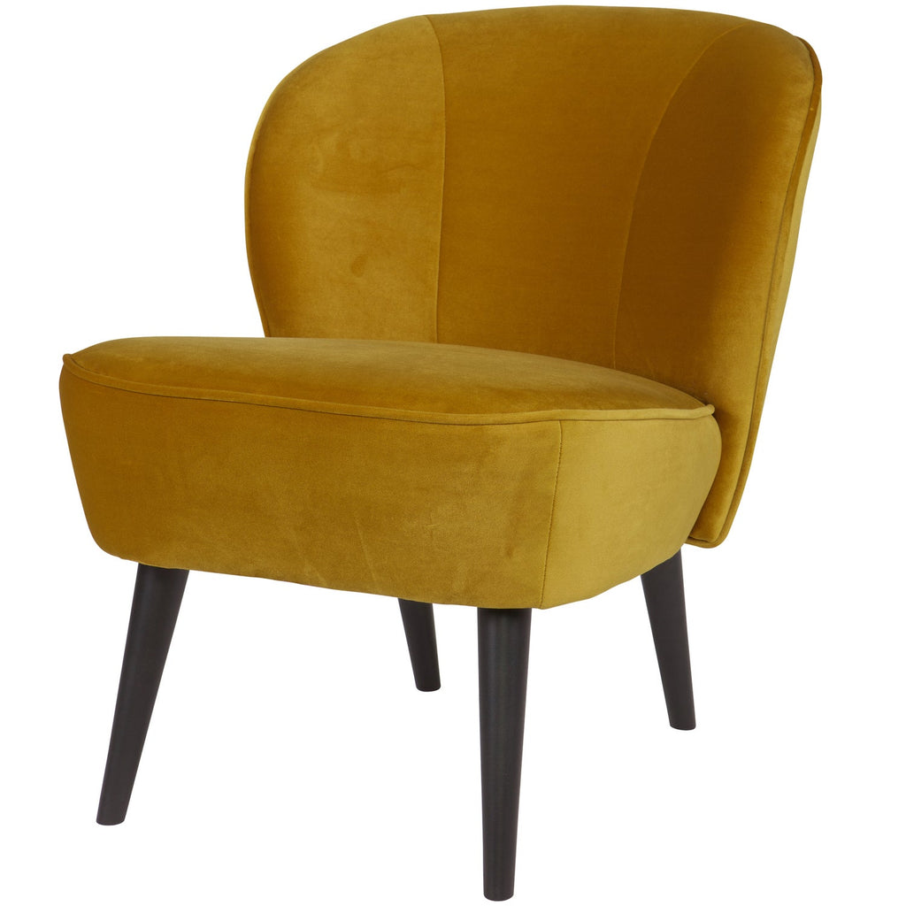 SARA ARMCHAIR VELVET OCHRE