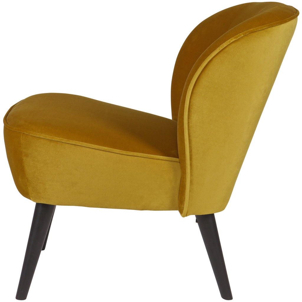 SARA ARMCHAIR VELVET OCHRE