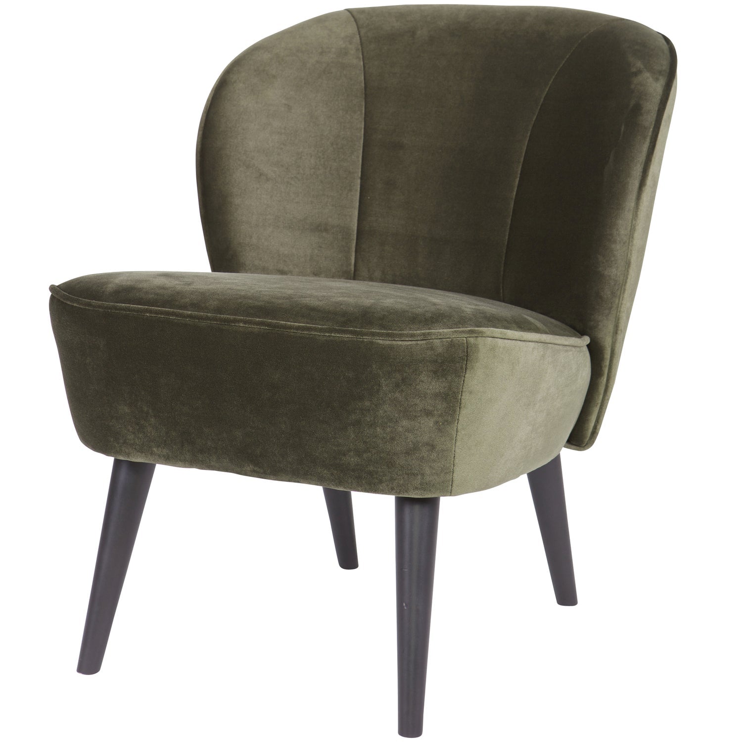 SARA ARMCHAIR VELVET WARM GREEN