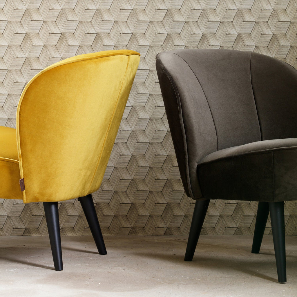 SARA ARMCHAIR VELVET WARM GREEN