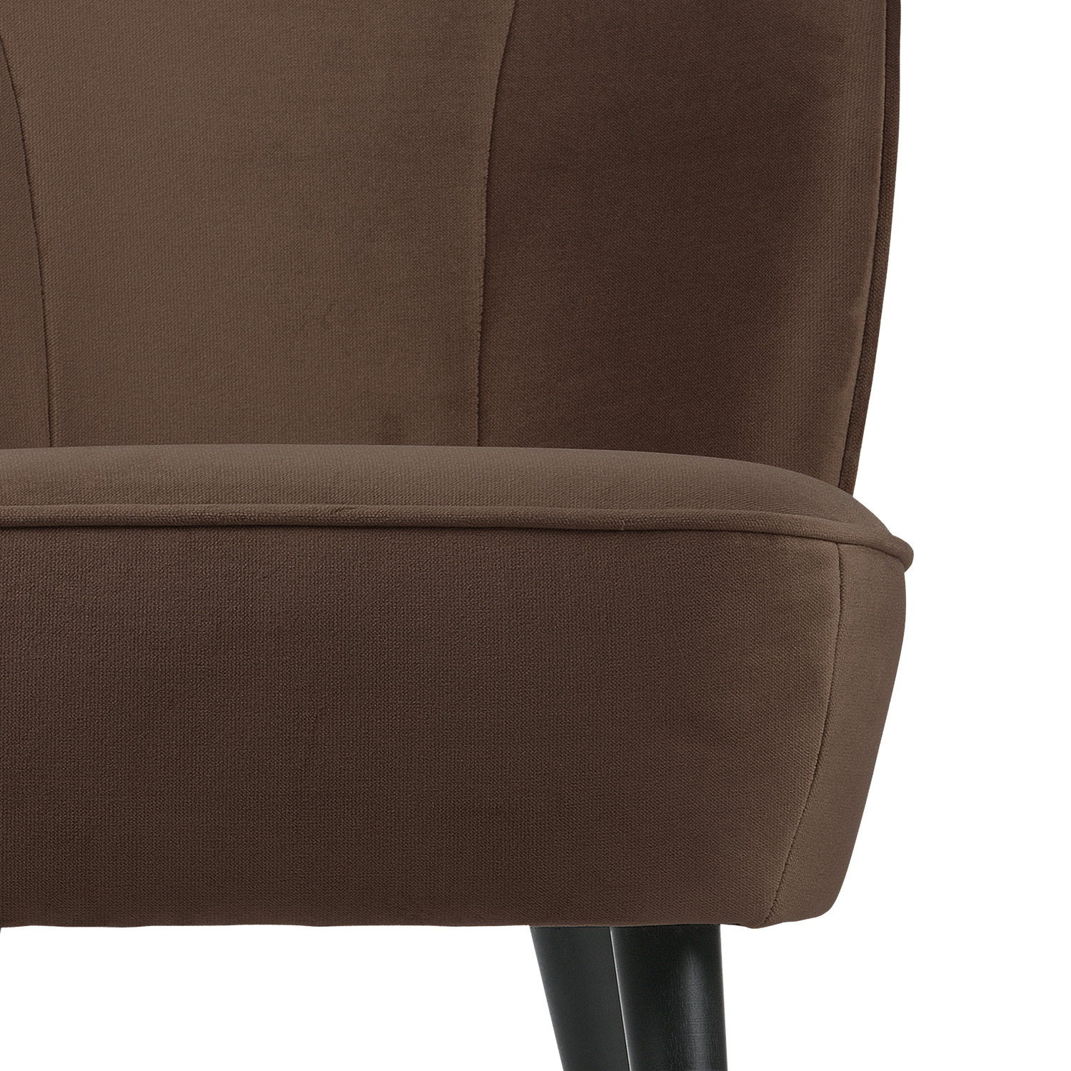 SARA ARMCHAIR VELVET DARK BROWN [fsc]