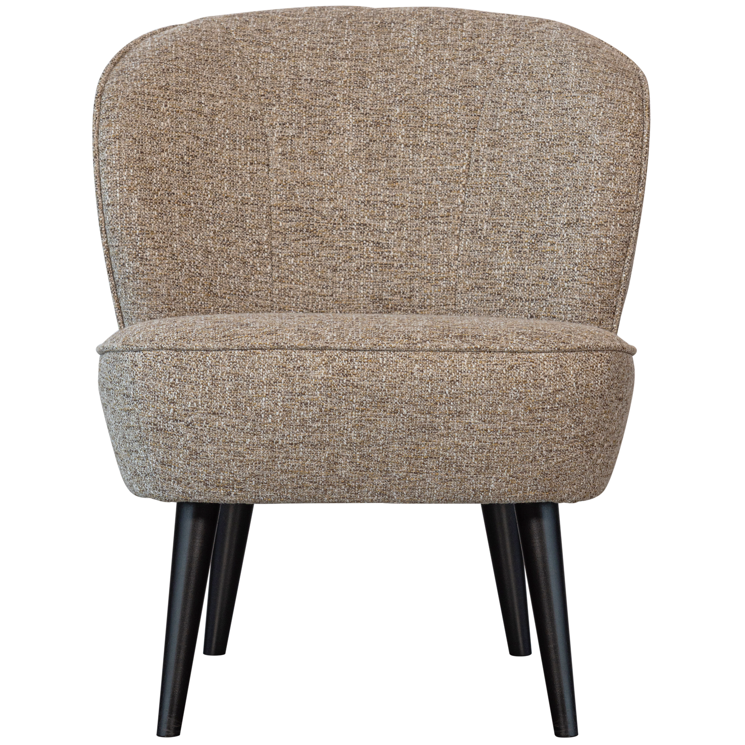 SARA ARMCHAIR WOVEN FABRIC NATURAL MELANGE
