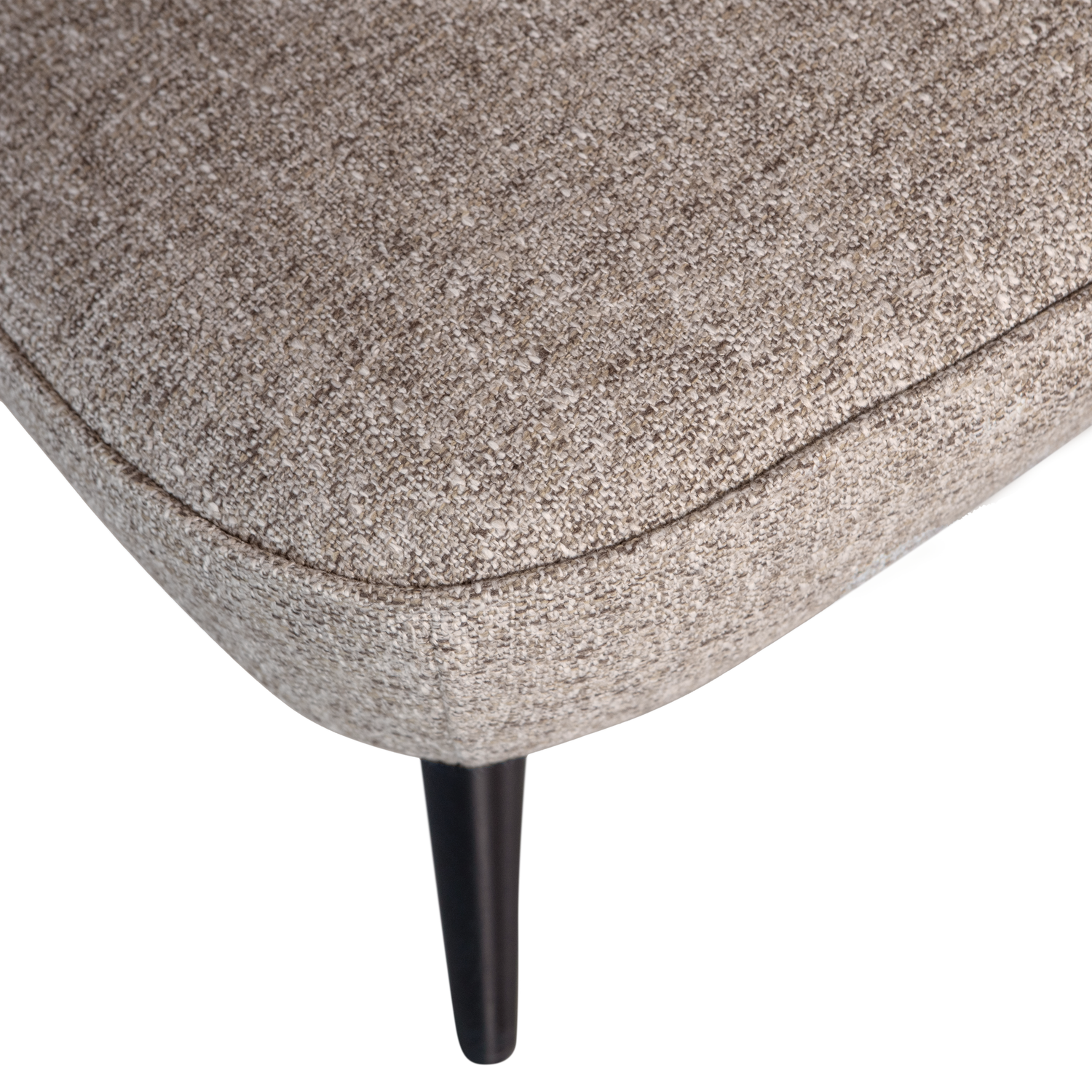 SARA ARMCHAIR WOVEN FABRIC NATURAL MELANGE