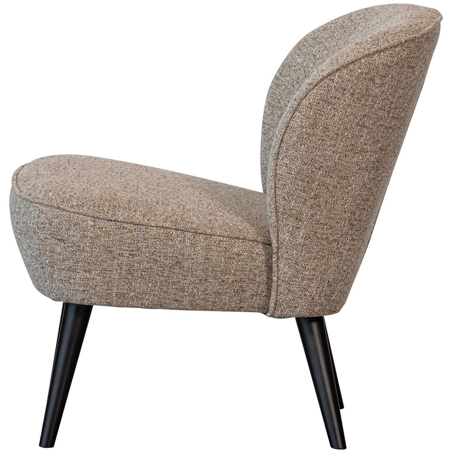 SARA ARMCHAIR WOVEN FABRIC NATURAL MELANGE