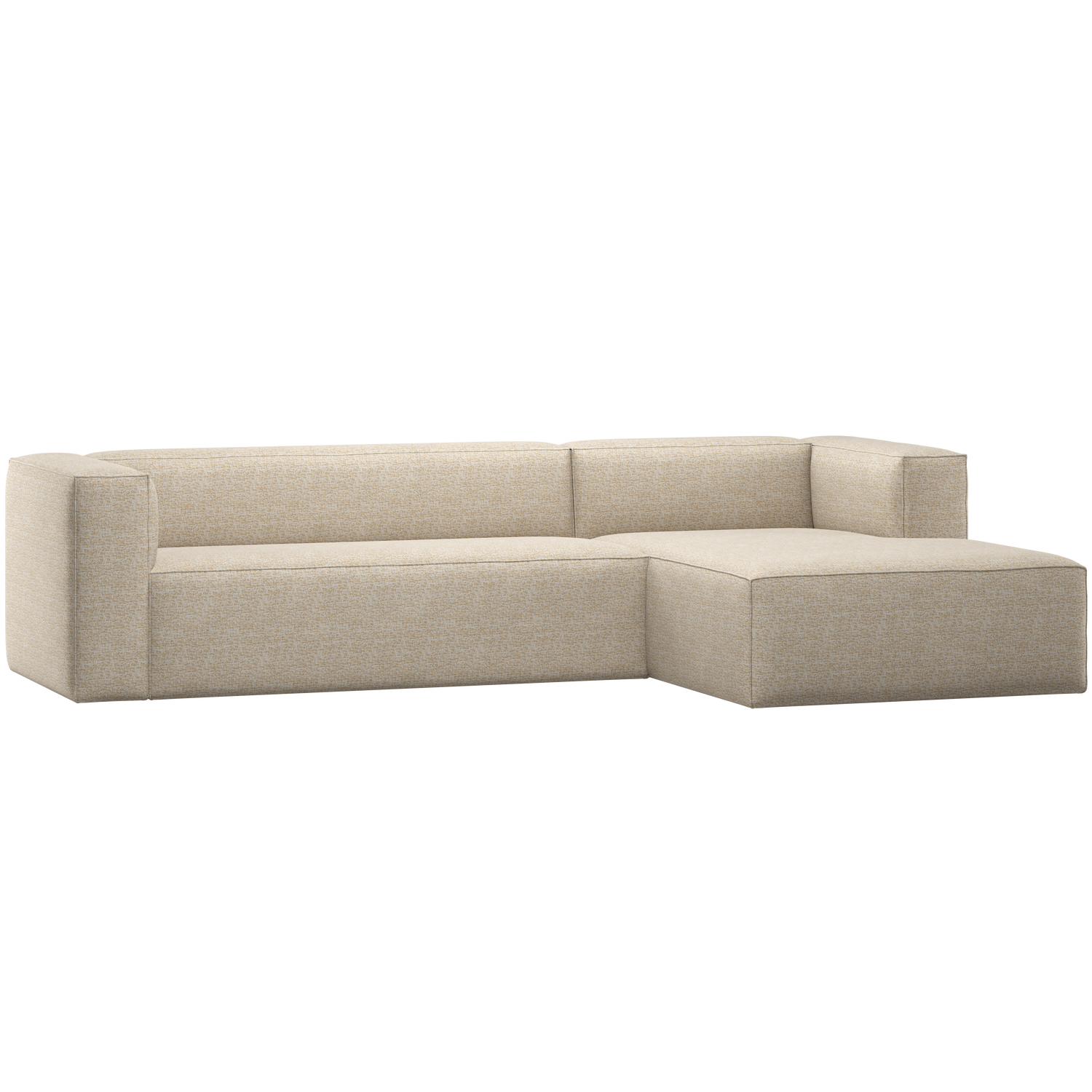 BEAN CORNER SOFA RIGHT BEIGE MELANGE