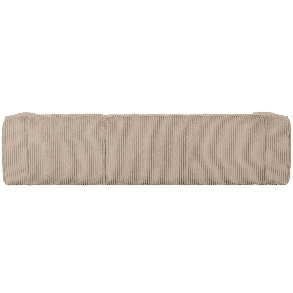BEAN CORNER SOFA RIGHT RIB FABRIC TRAVERTIN