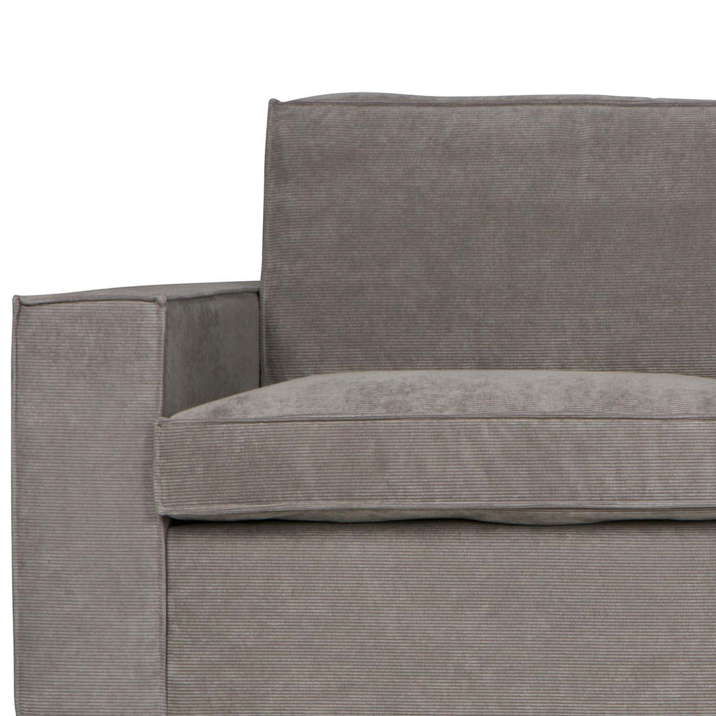 THOMAS CORNER SOFA RIB FABRIC RIGHT WEATHERED GREEN
