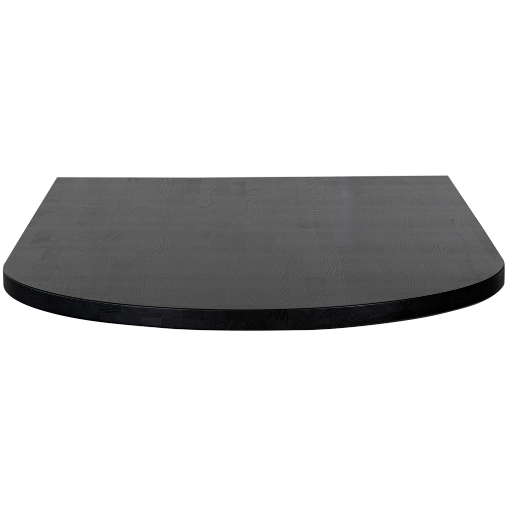 TABLO LUNGO END TABLE TOP ROUND ASH BLACKNIGHT MATT [fsc]