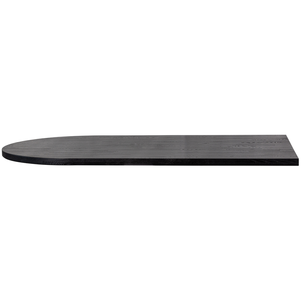 TABLO LUNGO END TABLE TOP ROUND ASH BLACKNIGHT MATT [fsc]