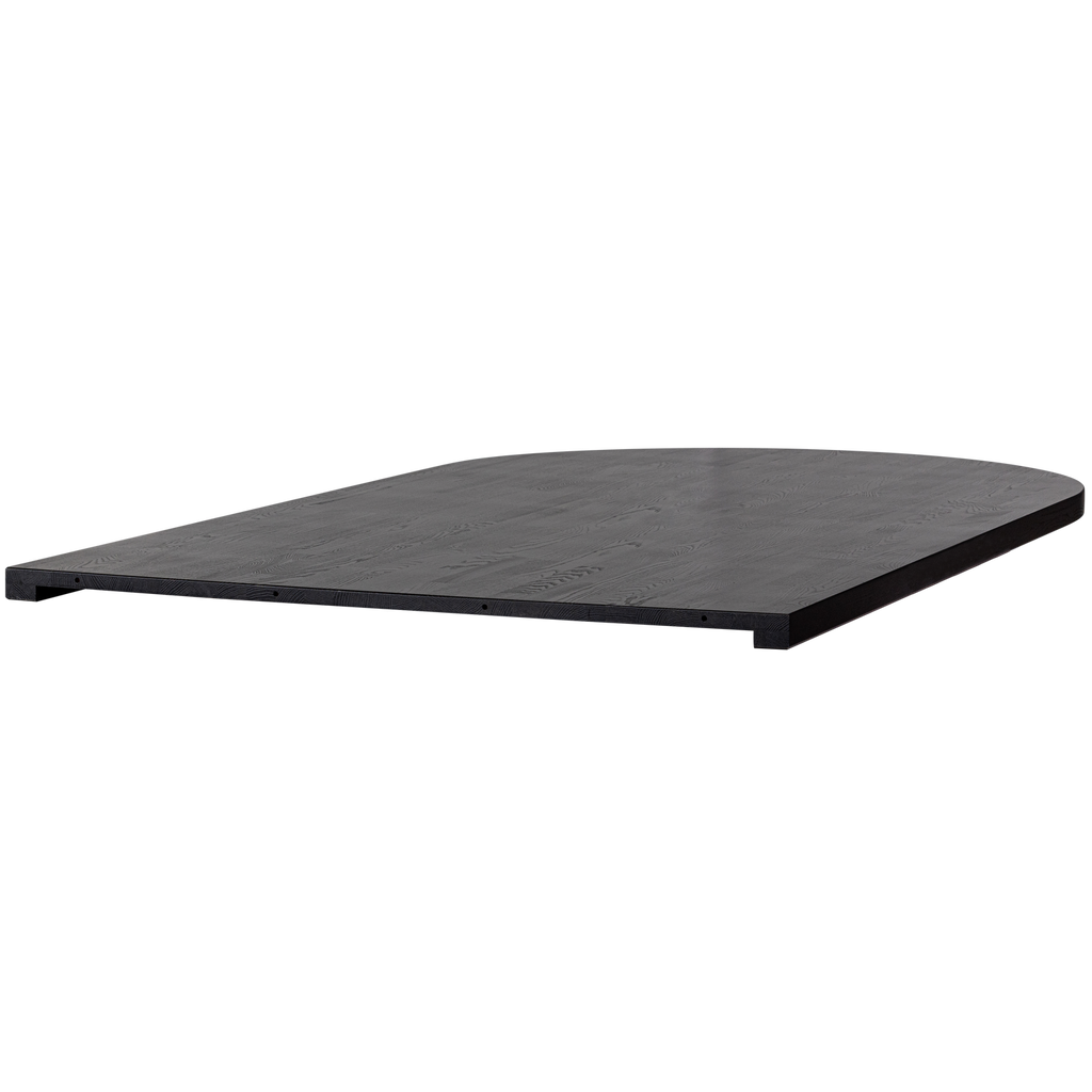 TABLO LUNGO END TABLE TOP ROUND ASH BLACKNIGHT MATT [fsc]