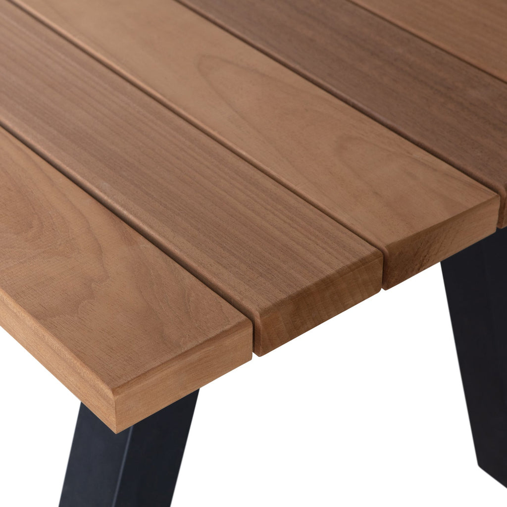 TABLO GARDEN TABLE AYOUS NATURAL WITH A-LEG METAL [fsc]