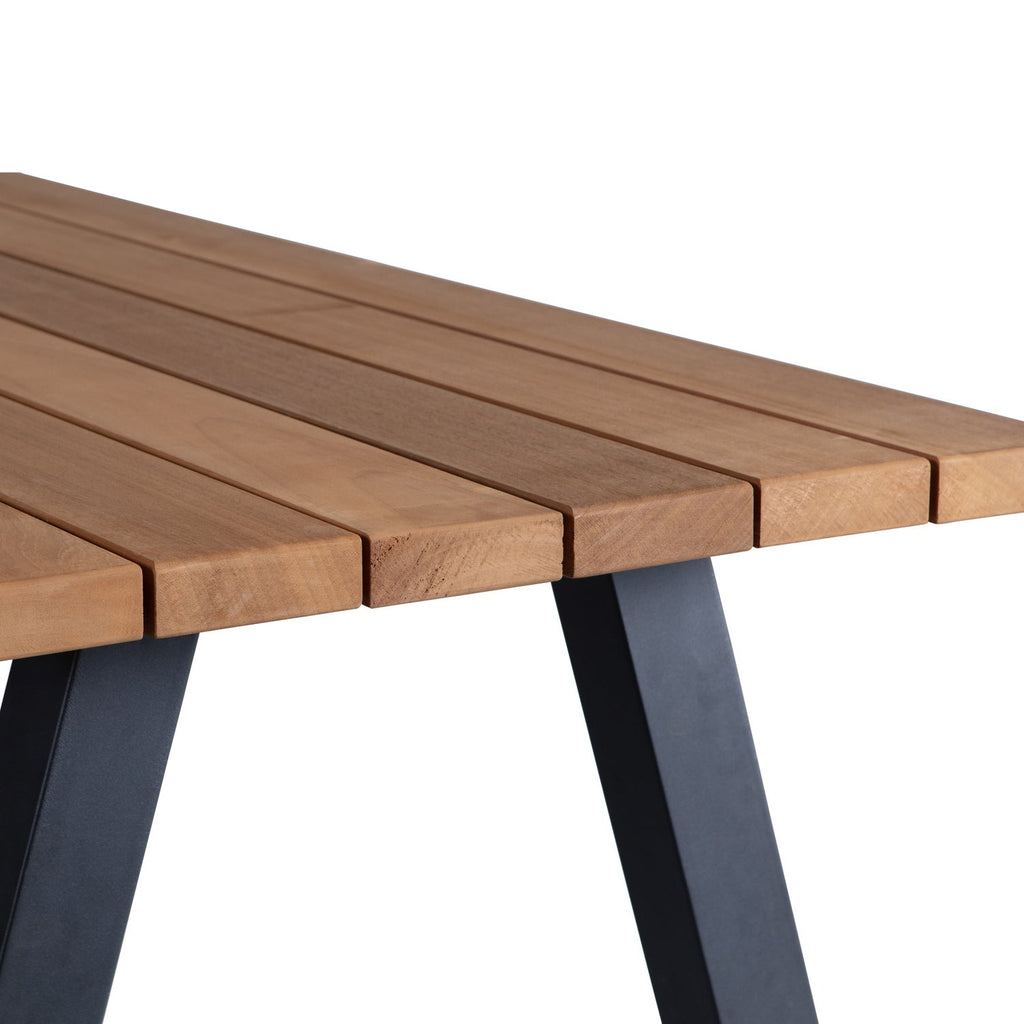 TABLO GARDEN TABLE AYOUS NATURAL WITH A-LEG METAL [fsc]