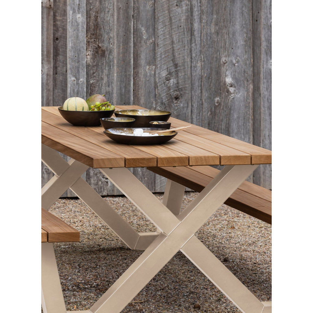 TABLO GARDEN PICKNICK TABLE AYOUS SAND X-POOT METAL [fsc]