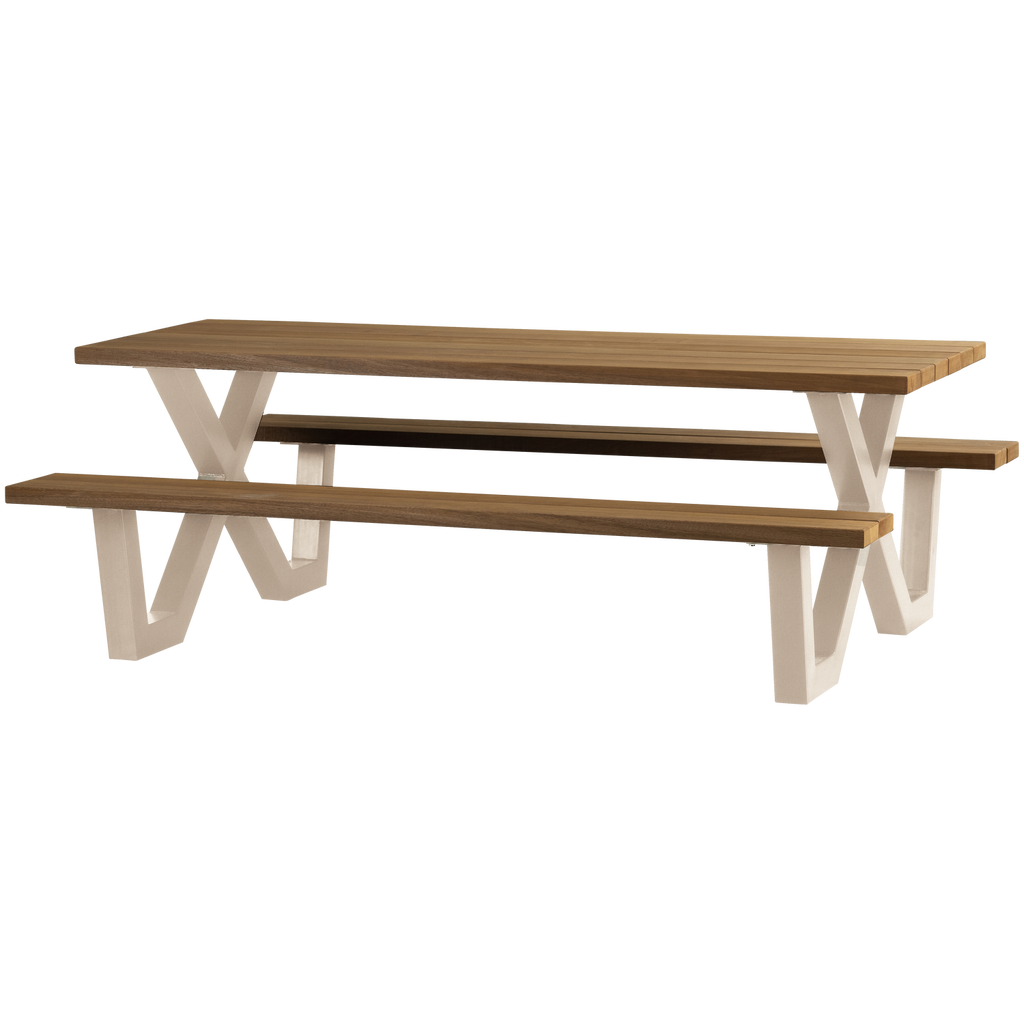 TABLO GARDEN PICKNICK TABLE AYOUS SAND X-POOT METAL [fsc]