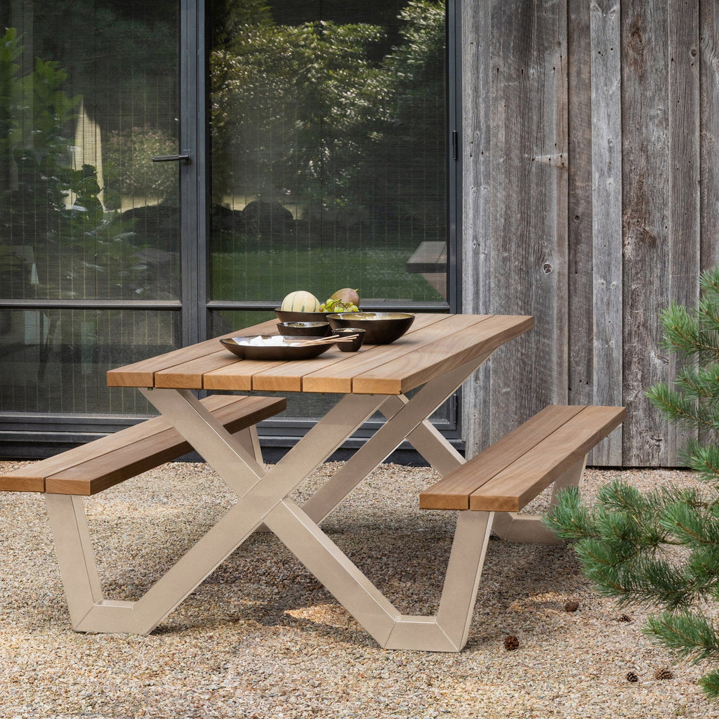 TABLO GARDEN PICKNICK TABLE AYOUS SAND X-POOT METAL [fsc]