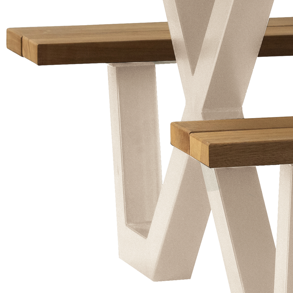 TABLO GARDEN PICKNICK TABLE AYOUS SAND X-POOT METAL [fsc]