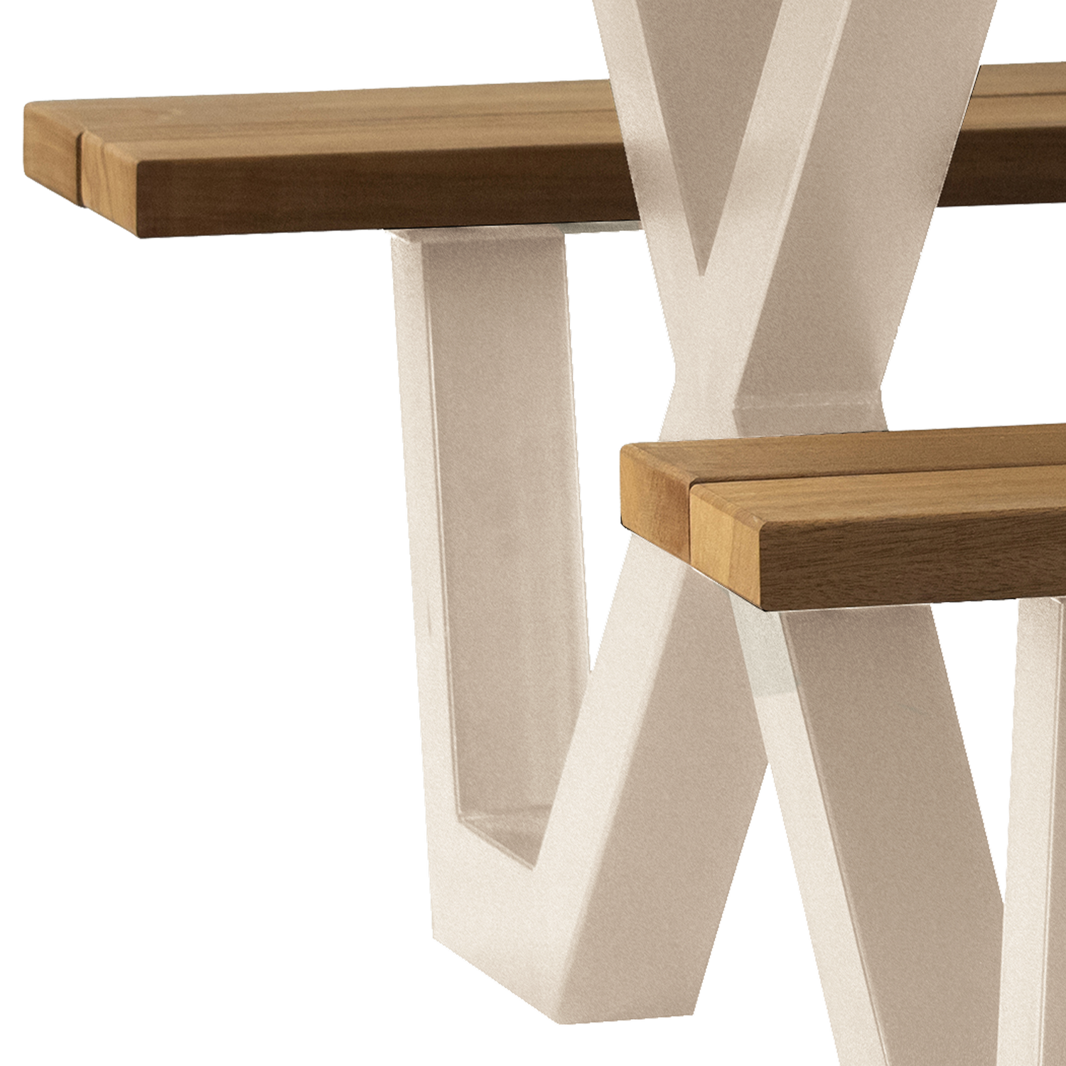 TABLO GARDEN PICKNICK TABLE AYOUS SAND X-POOT METAL [fsc]