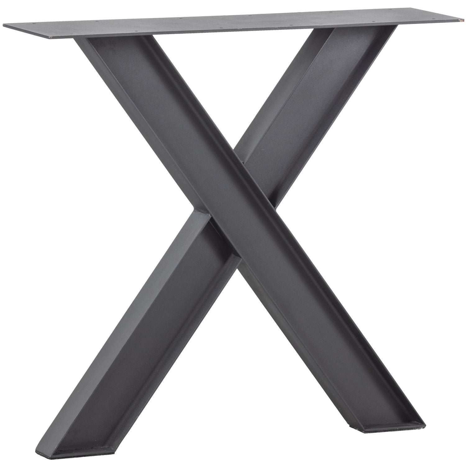 INDUSTRIAL X-LEG METAL BLACK