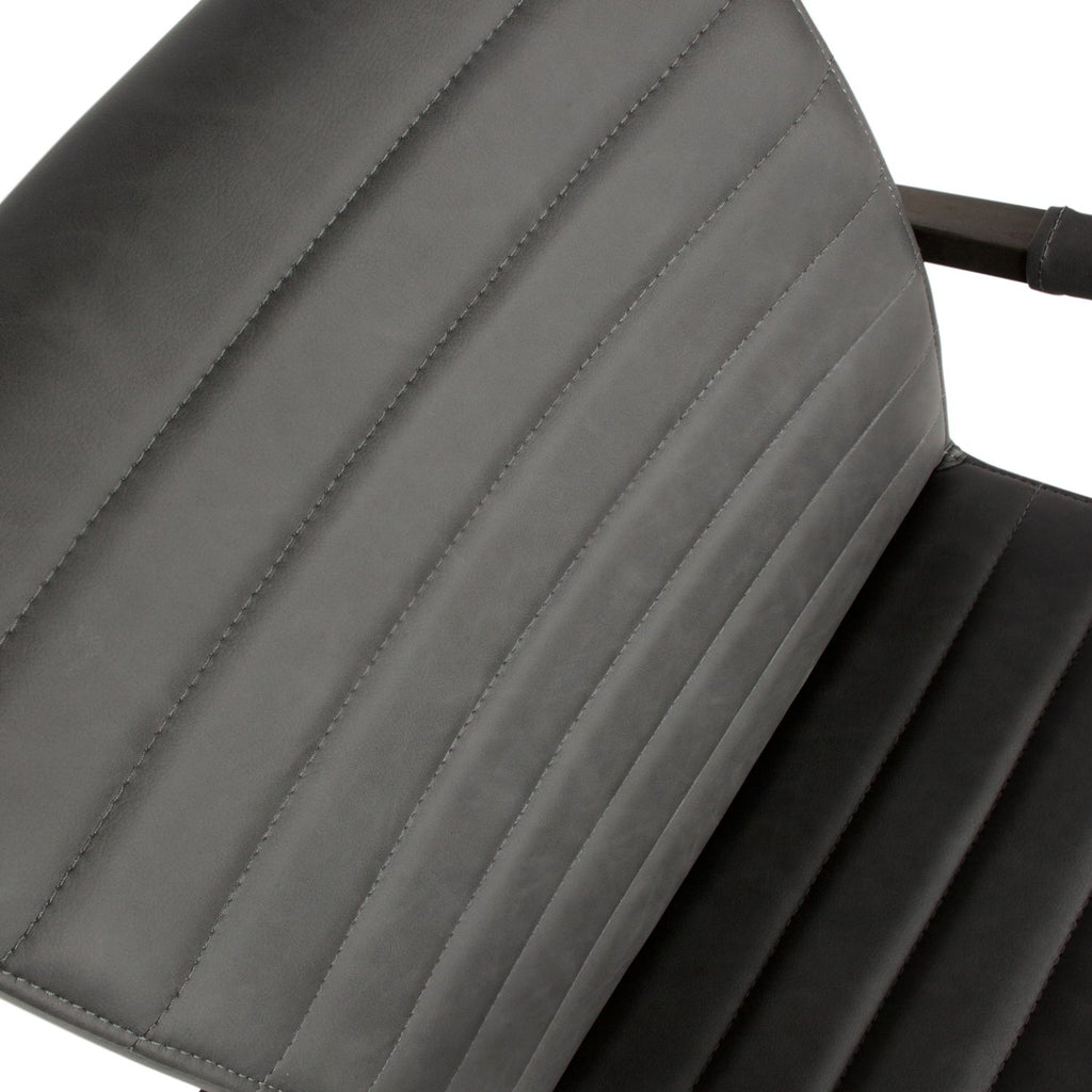 BAS DINING CHAIR PU ANTHRACITE