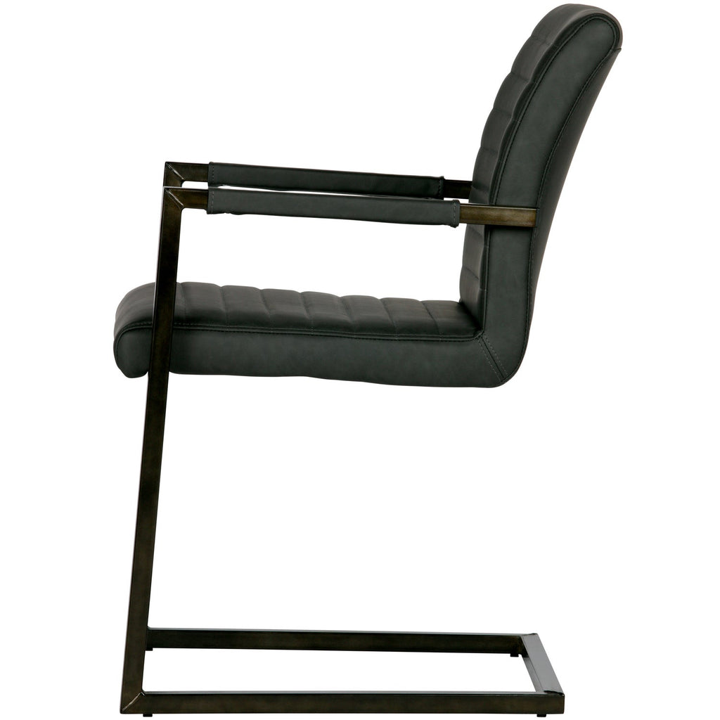 BAS DINING CHAIR PU ANTHRACITE