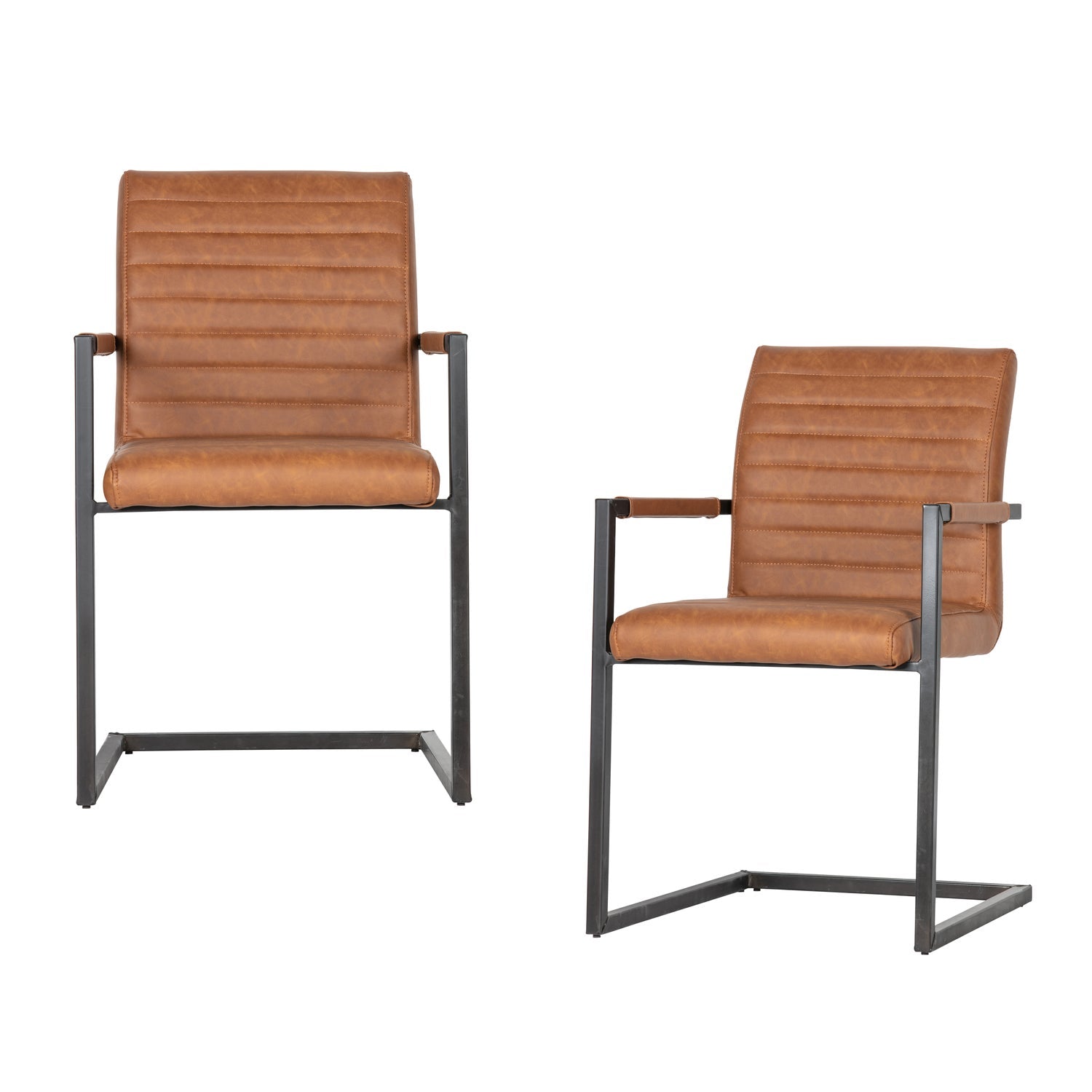 BAS DINING CHAIR PU COGNAC