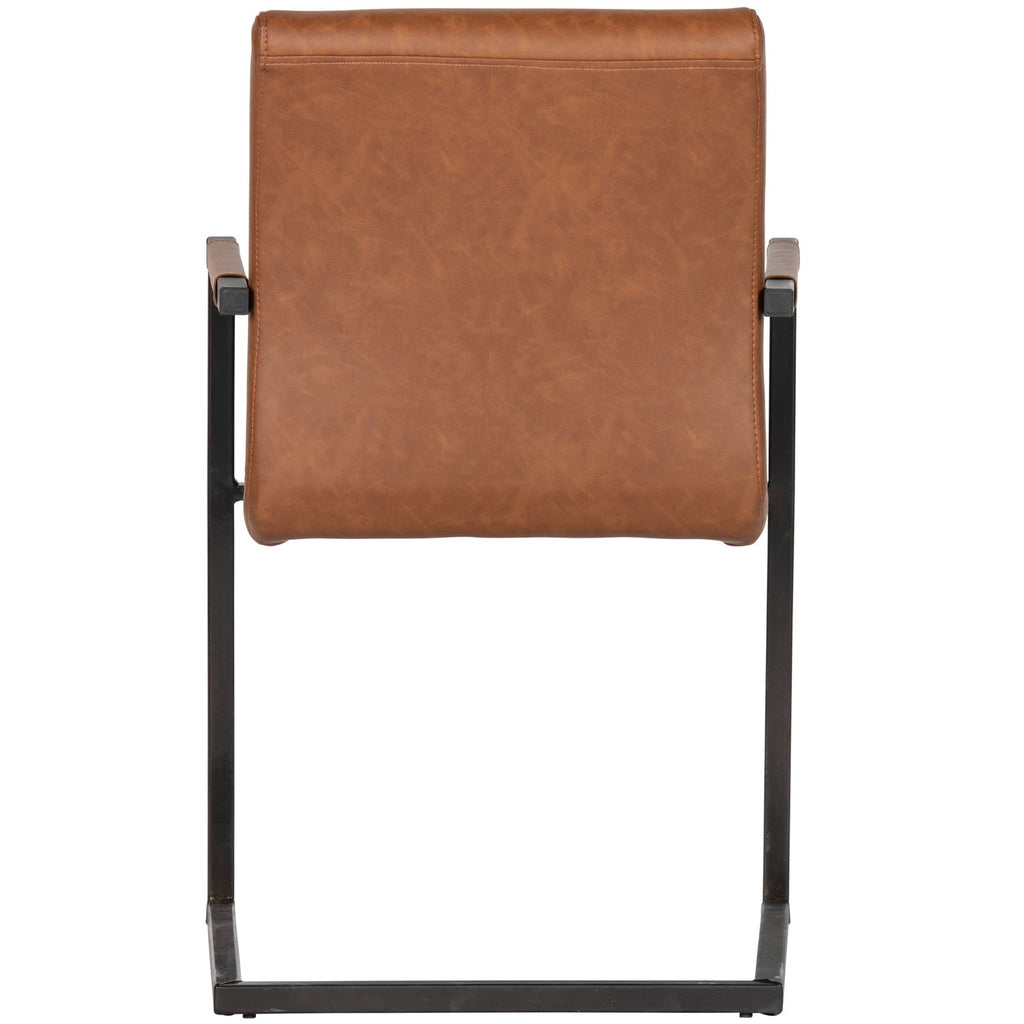 BAS DINING CHAIR PU COGNAC