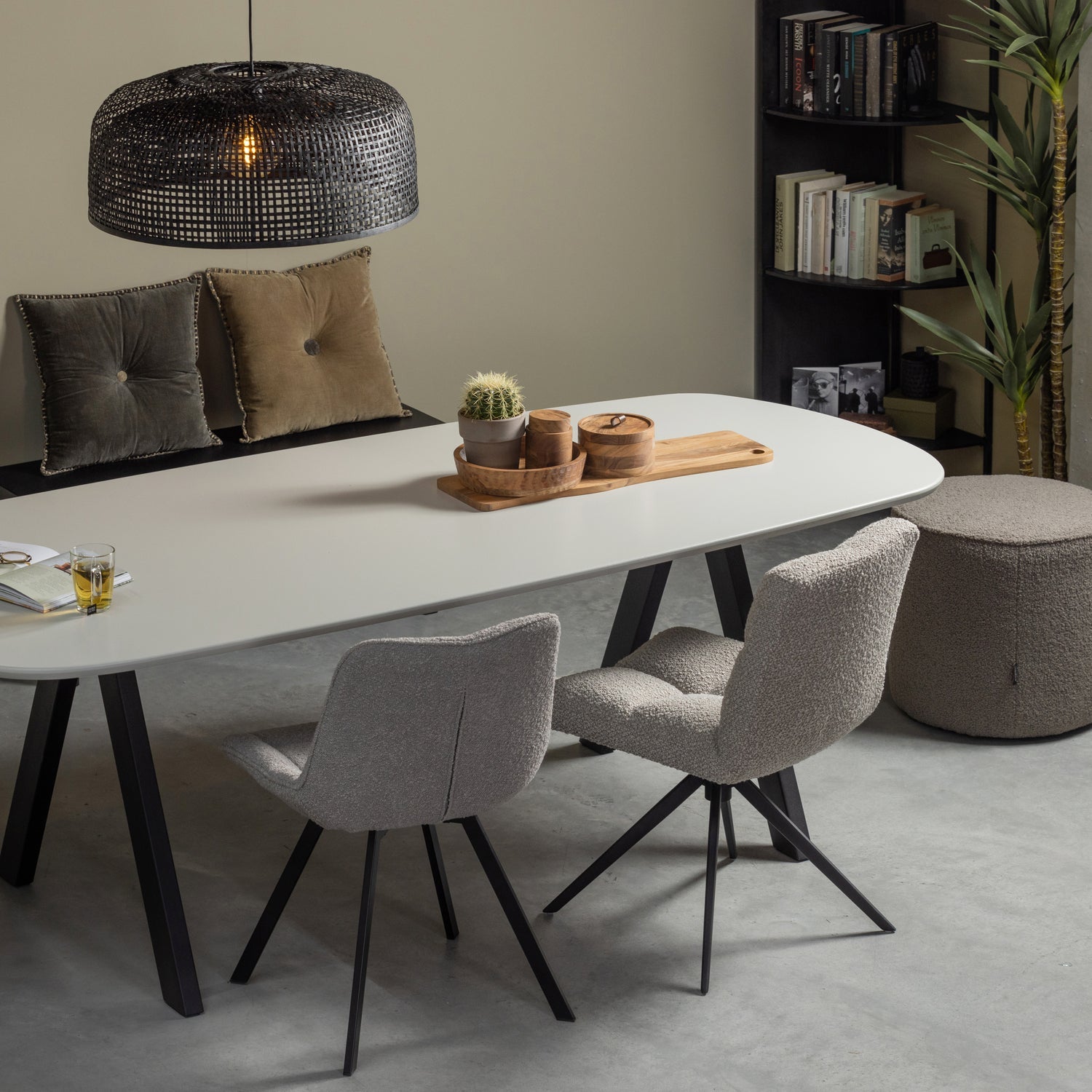 IMME BENCH WOOD BLACK 110CM