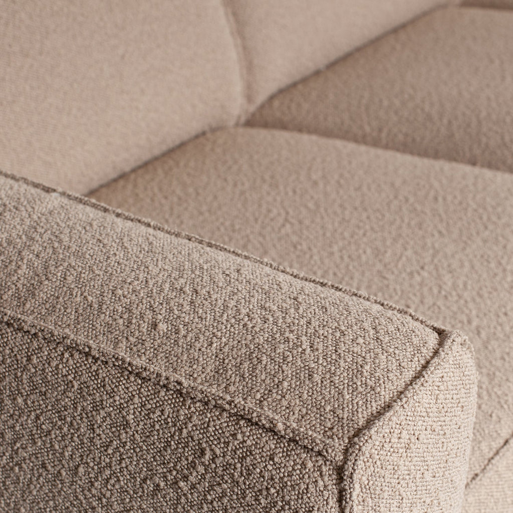 STATEMENT 3-SEATER SOFA SOFA 230 CM BOUCLE BEIGE
