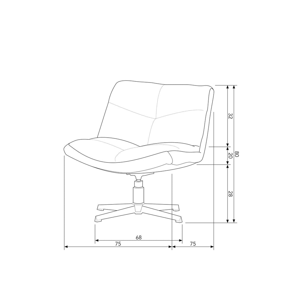 VINNY SWIVEL ARMCHAIR BOUCLE SAND