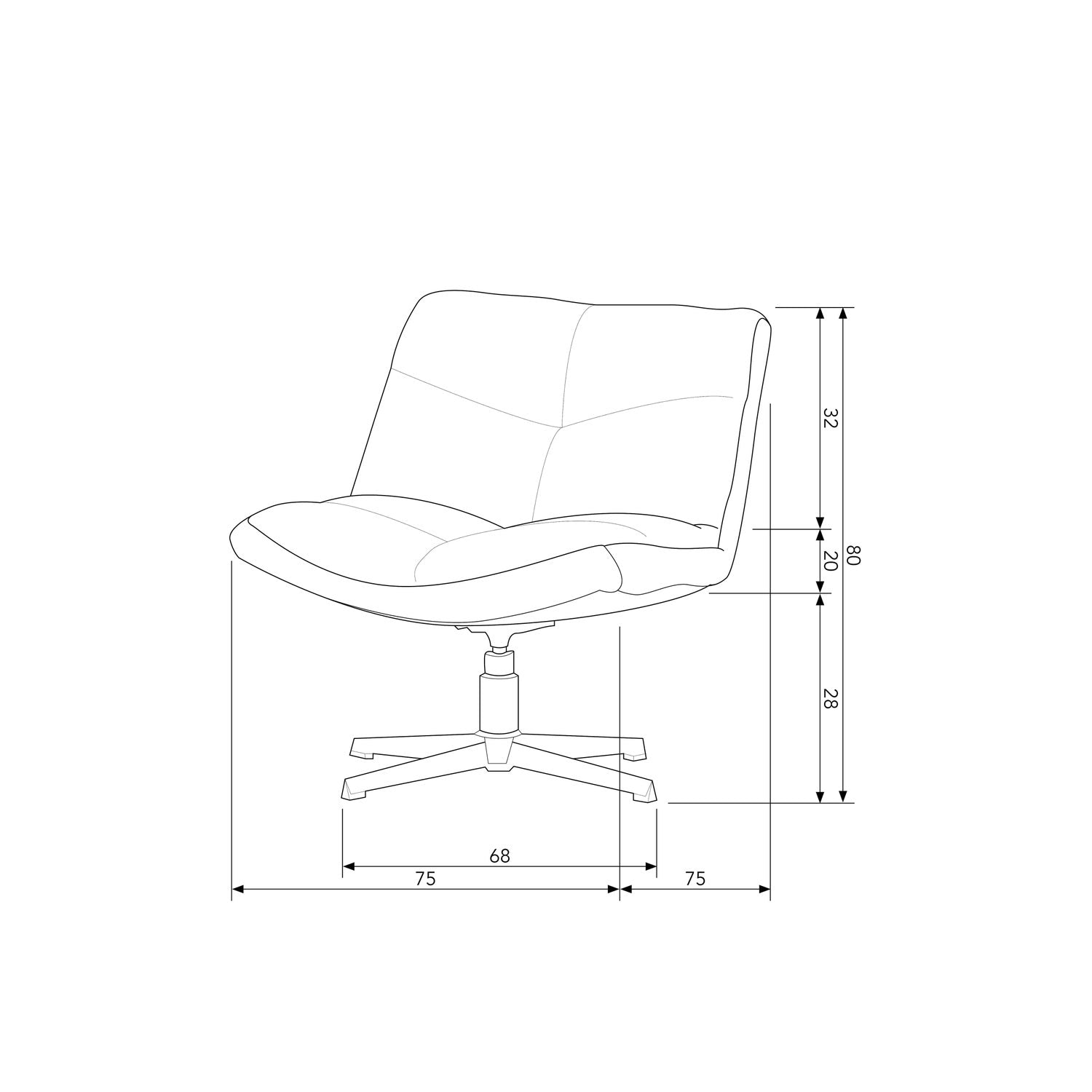 VINNY SWIVEL ARMCHAIR BOUCLE SAND
