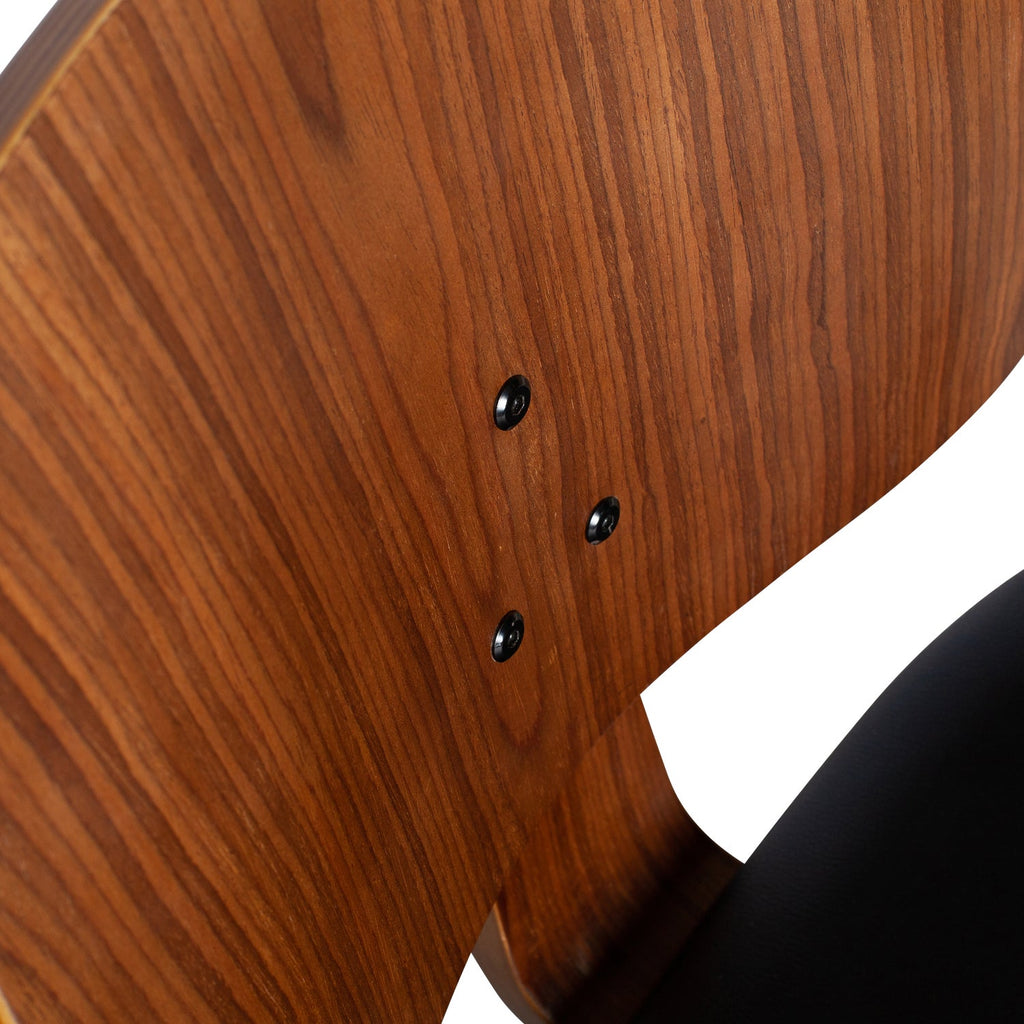 CLASSIC DINING CHAIR NUTS VENEER BLACK/WALNUT