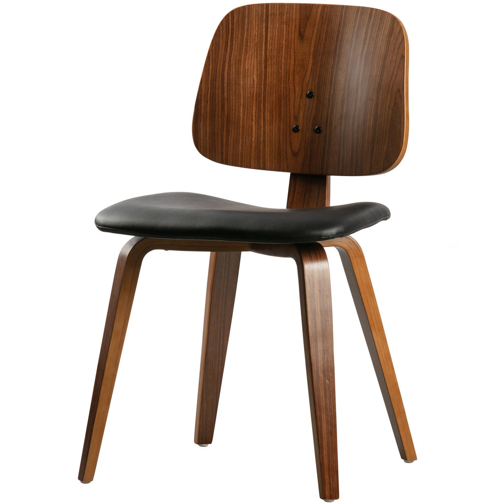 CLASSIC DINING CHAIR NUTS VENEER BLACK/WALNUT