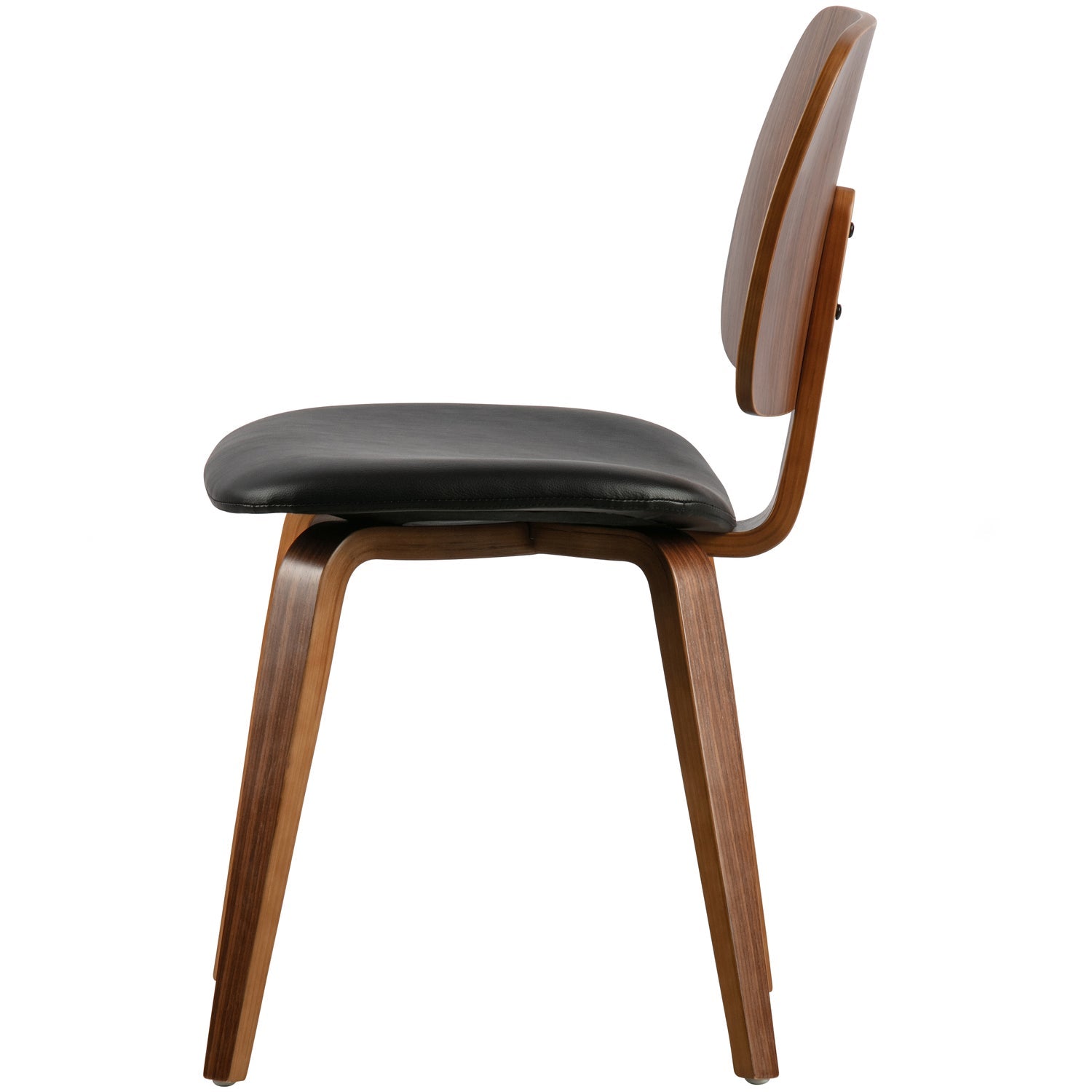 CLASSIC DINING CHAIR NUTS VENEER BLACK/WALNUT