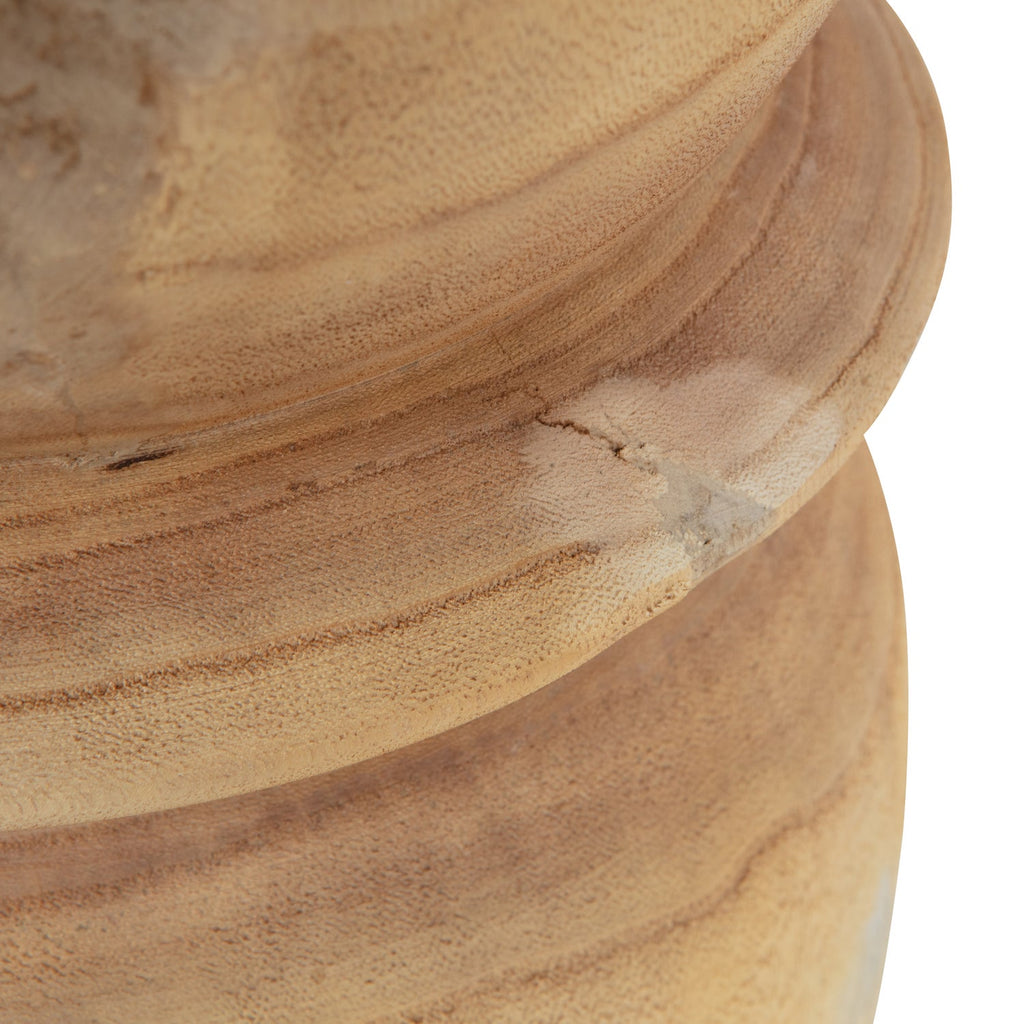 BIKKEL STOOL WOOD NATURAL 40xO28CM