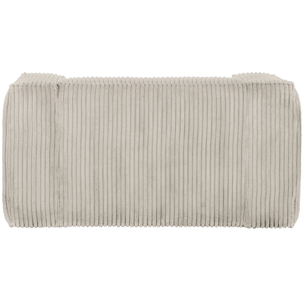 BEAN ARMCHAIR RIB FABRIC NATURAL