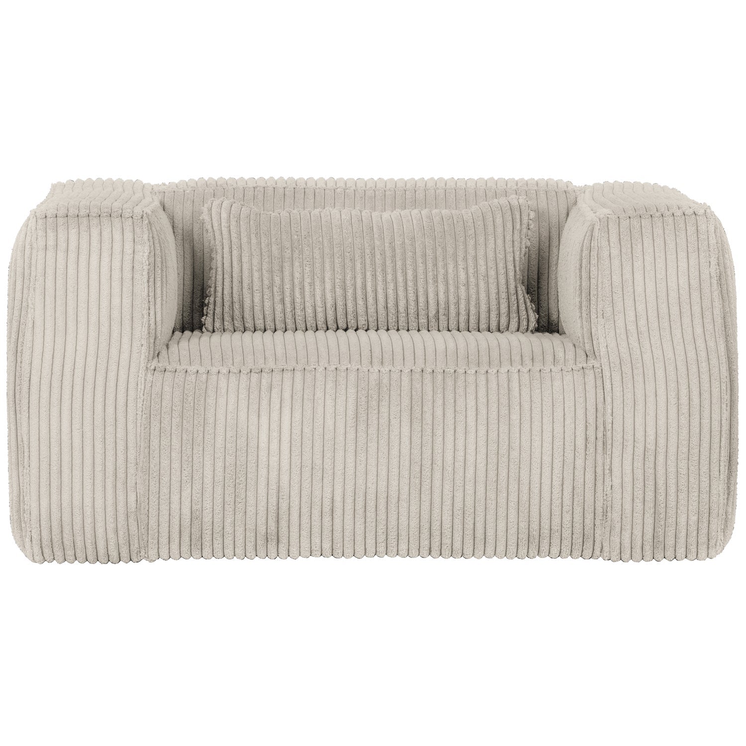 BEAN ARMCHAIR RIB FABRIC NATURAL