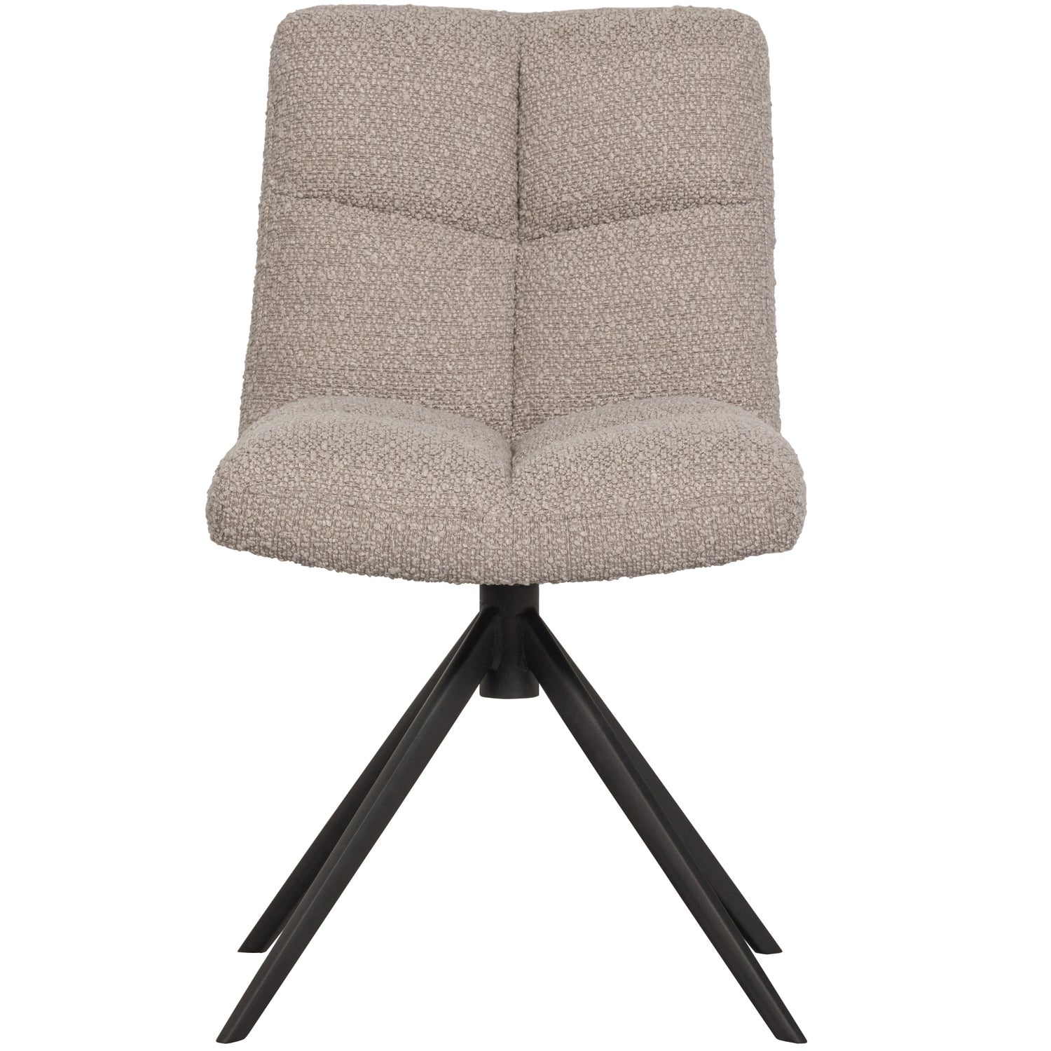 VINNY SWIVEL DINING CHAIR BOUCLE SAND