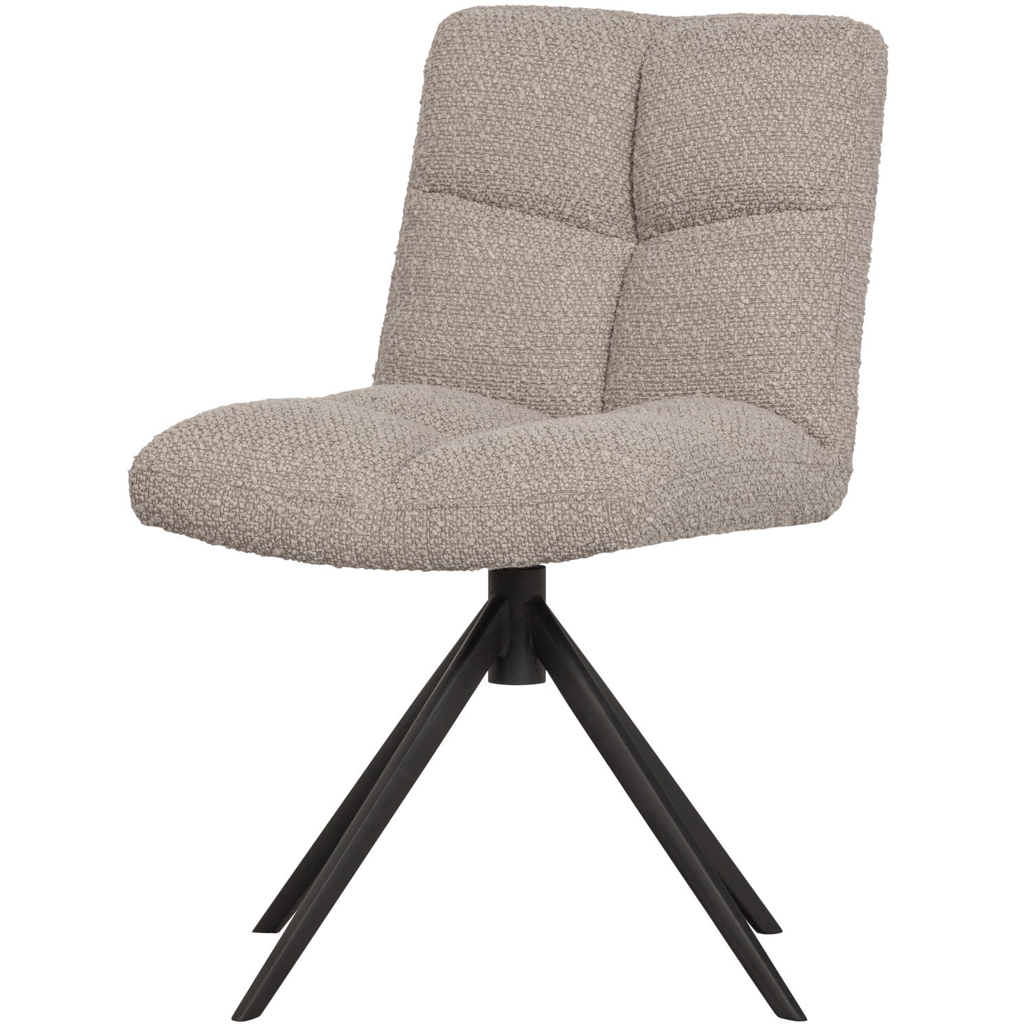 VINNY SWIVEL DINING CHAIR BOUCLE SAND