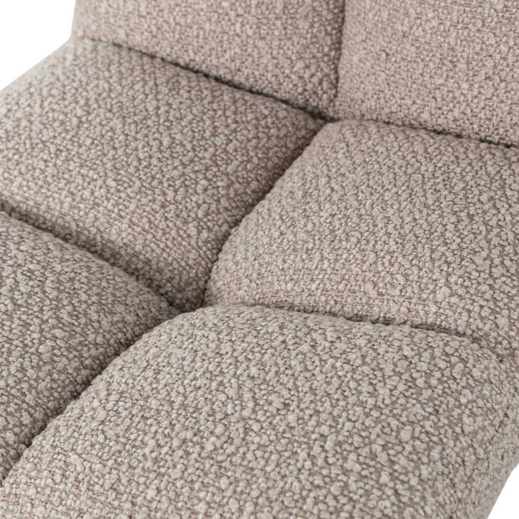 VINNY SWIVEL DINING CHAIR BOUCLE SAND