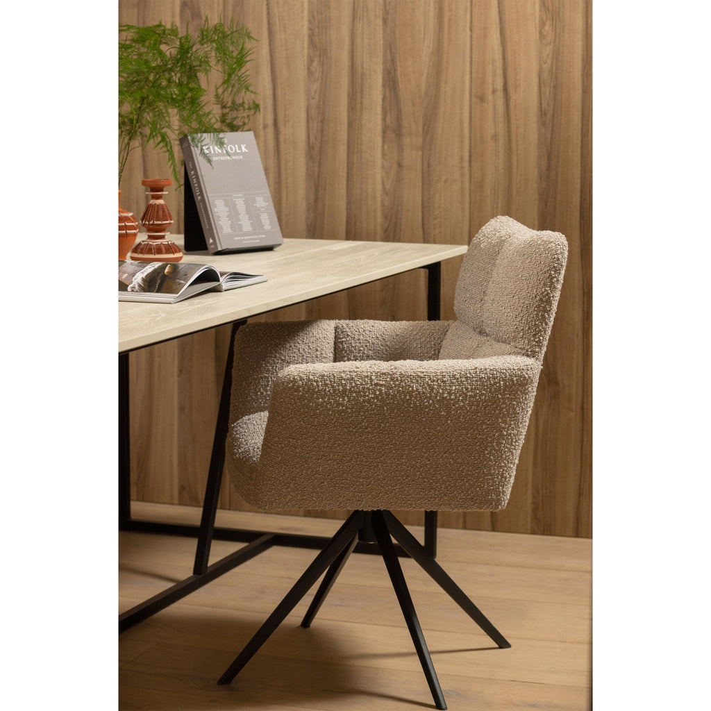 SILAS DINING TABLE ASH BRUSHED DUST [fsc]