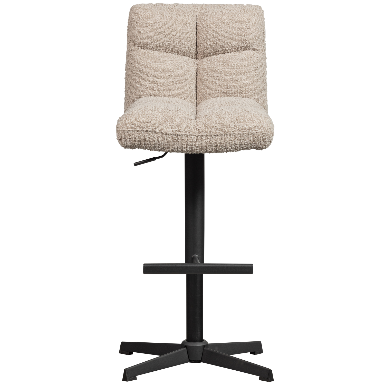 VINNY SWIVEL BAR STOOL BOUCLE SAND
