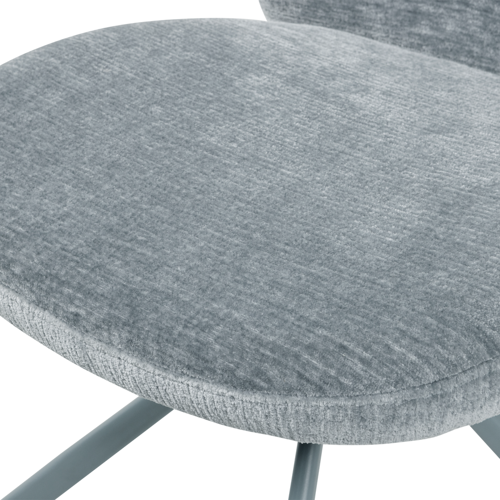 FEMKE DINING CHAIR CHENILLE BLUE