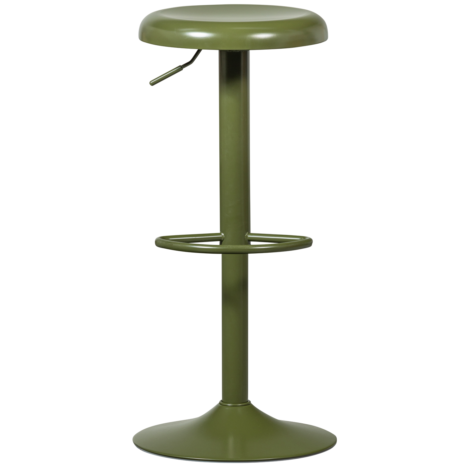 ISAAC BAR STOOL METAL WARM GREEN