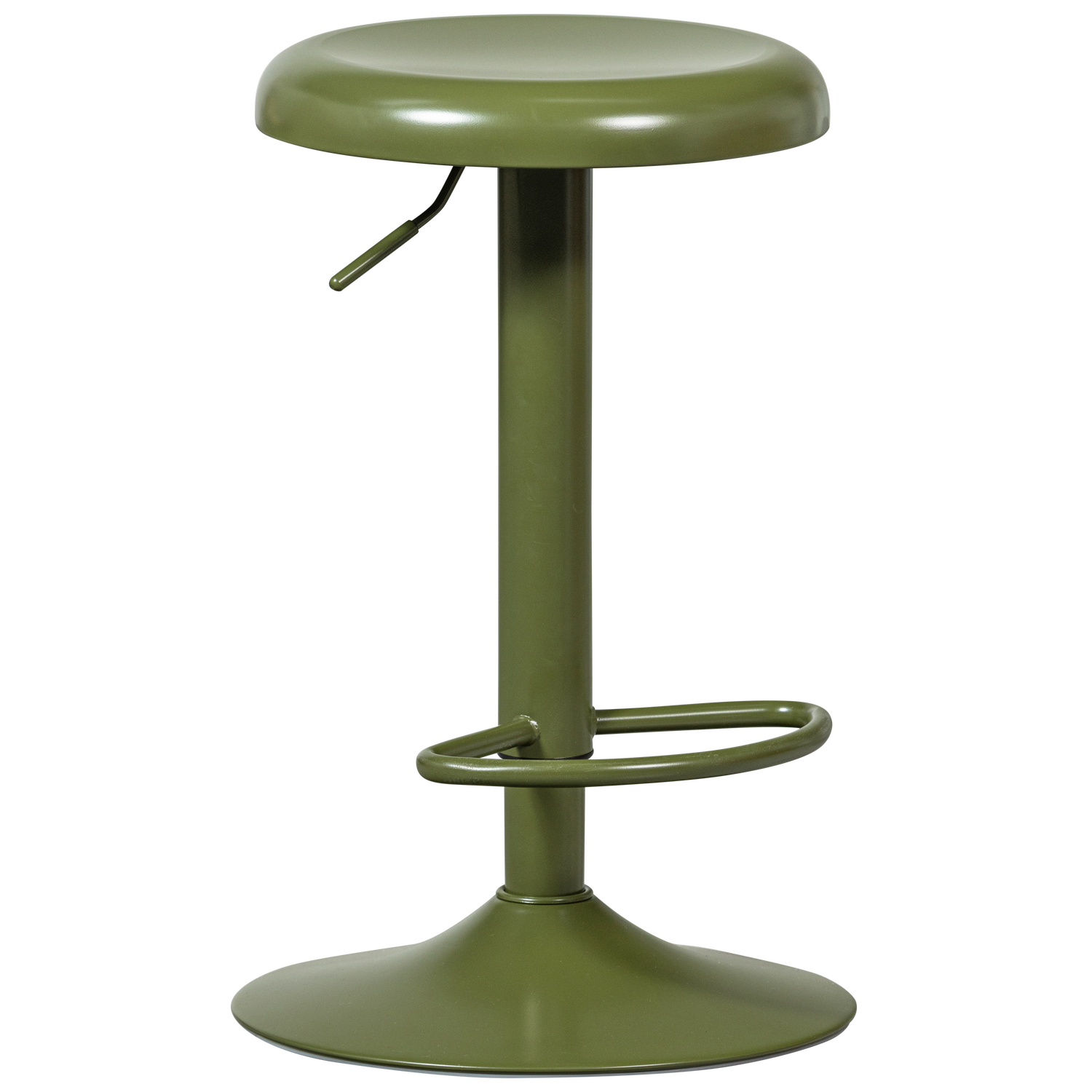 ISAAC BAR STOOL METAL WARM GREEN