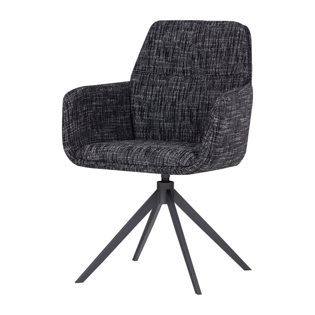 GRANT DINING CHAIR BLACK MELANGE [fsc]