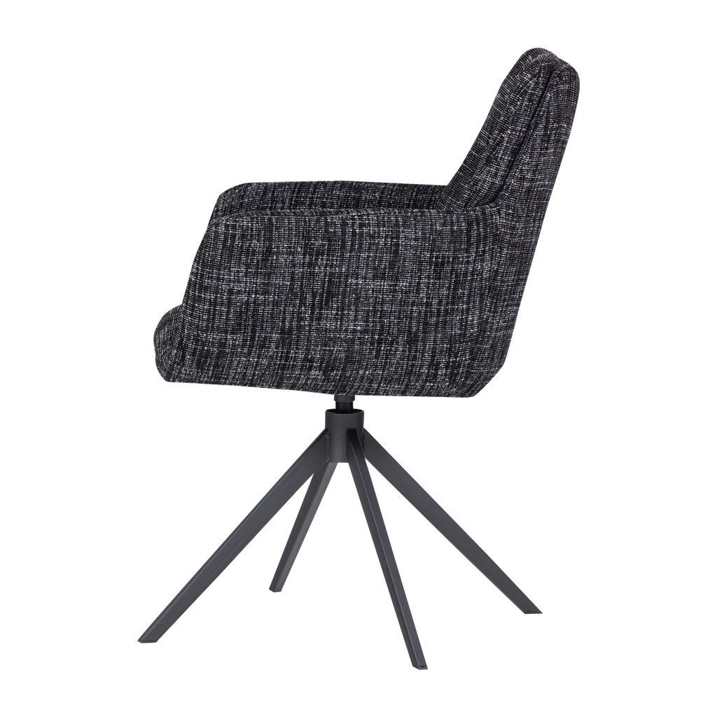 GRANT DINING CHAIR BLACK MELANGE [fsc]