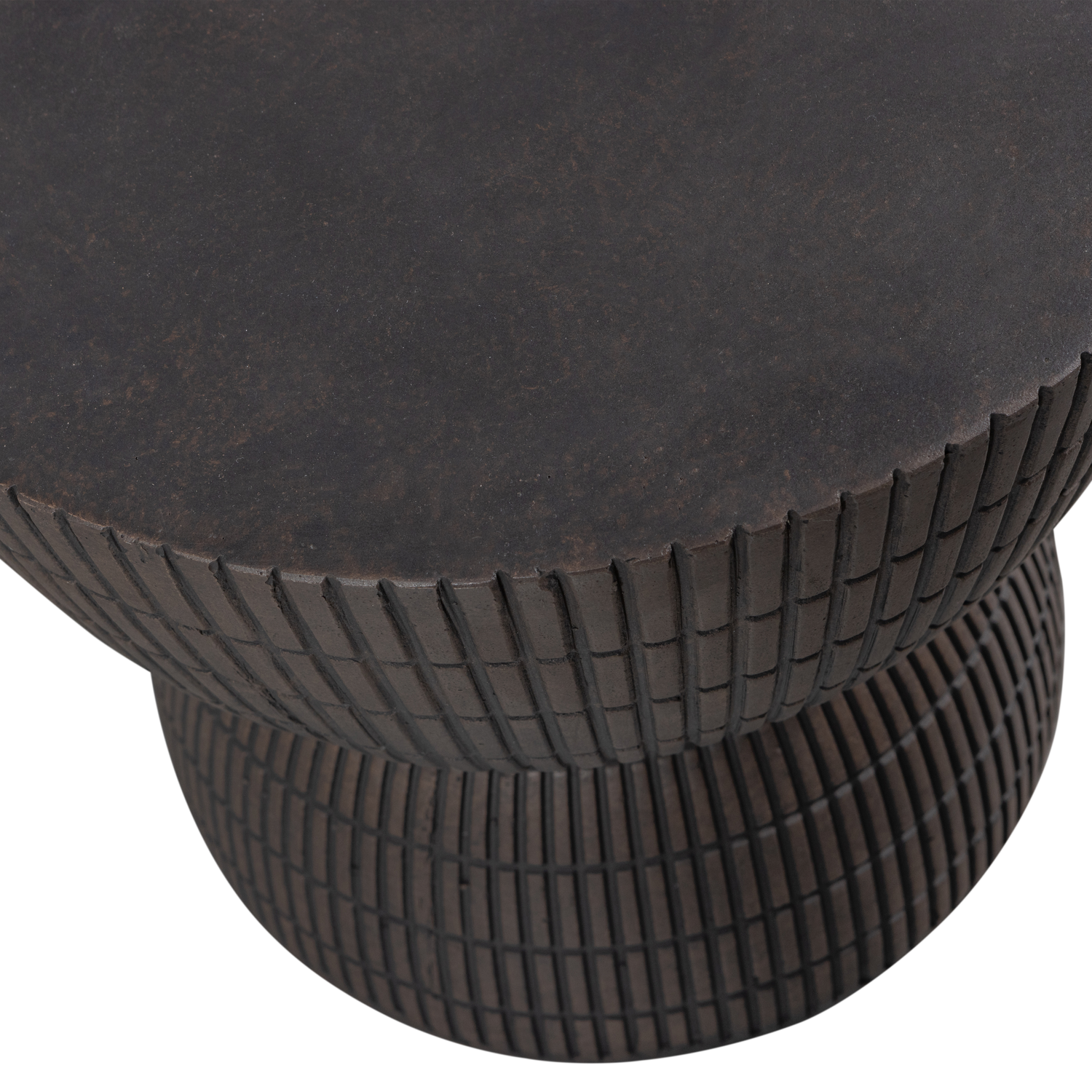 SAMSON COFFEE TABLE CONCRETE LOOK COFFEE 35xO40CM