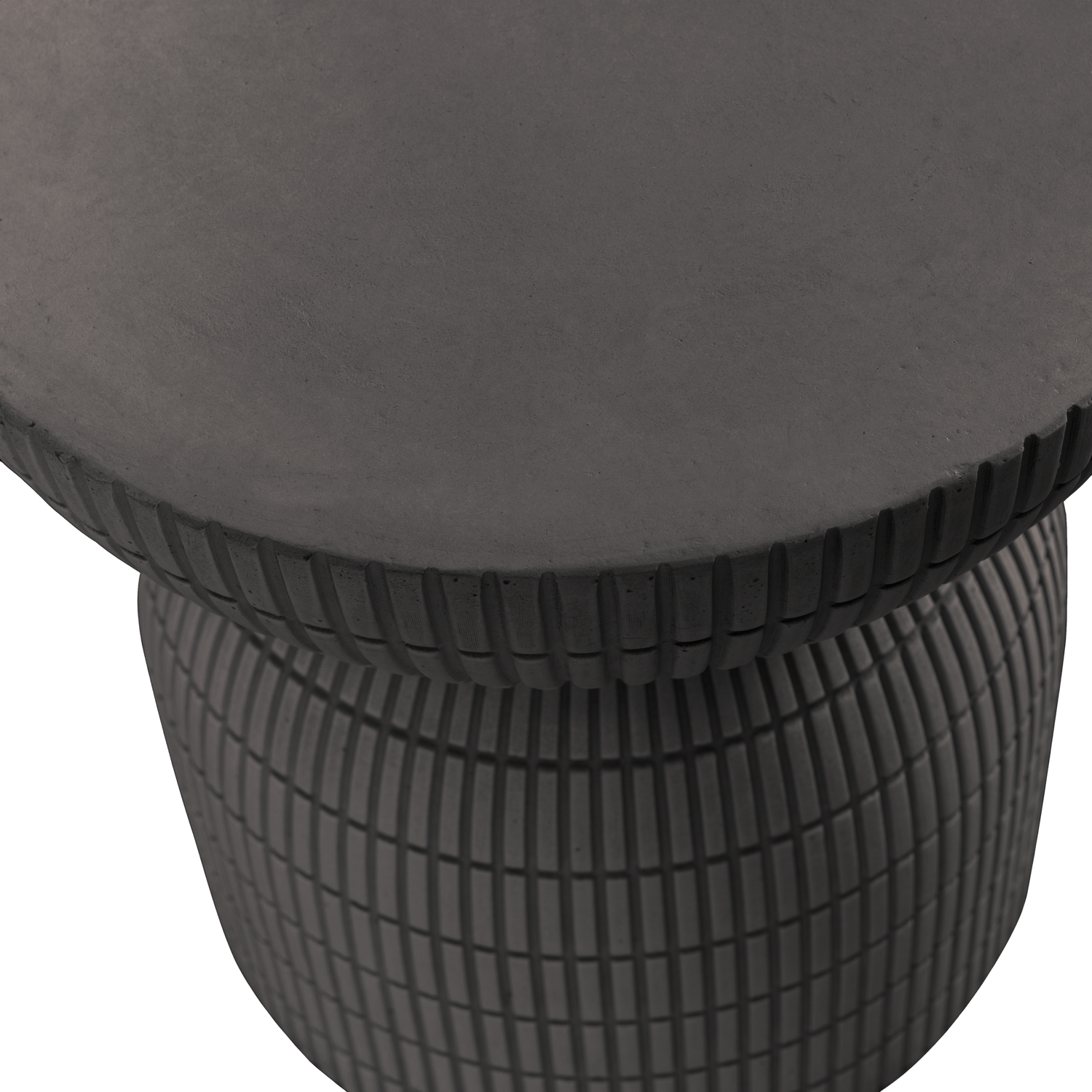 SAMSON COFFEE TABLE CONCRETE LOOK COFFEE 44xO37CM